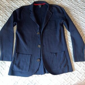 Mark Law Luxury Navy Sweater Blazer